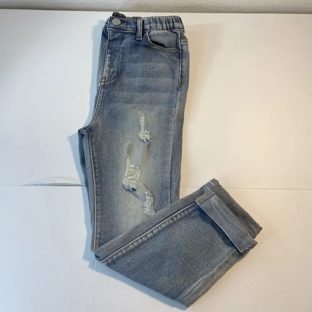 Lot 5 Girls Clothing Size 7 8 Justice Denim Shorts Jeans Corduroy Skirt Top Set